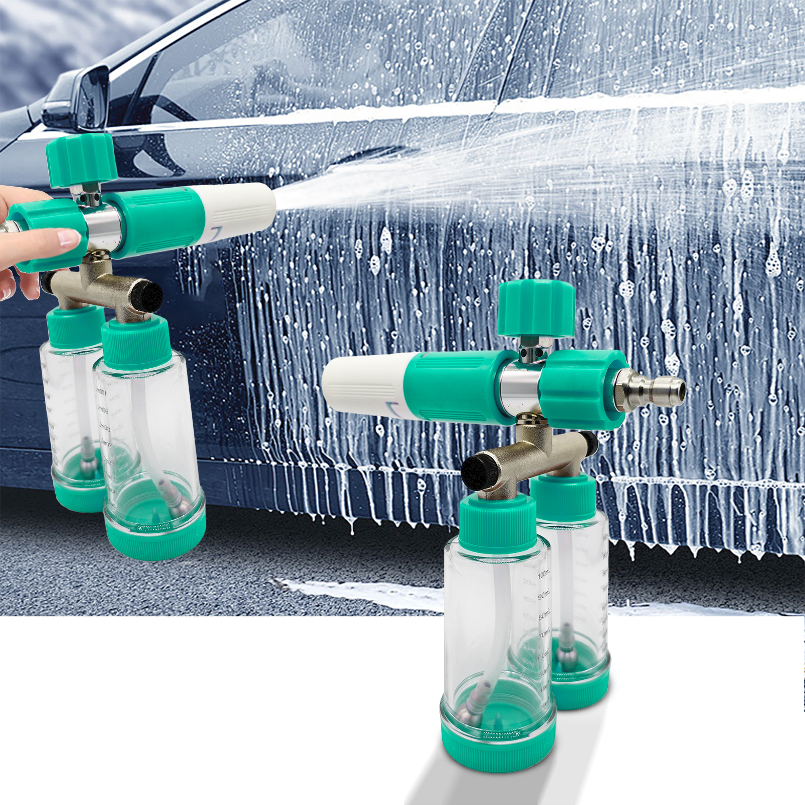 100ML Dual-Kettle Foam Sprayer - Pressure Washer Foam Gun บทวิจารณ์และราคา
