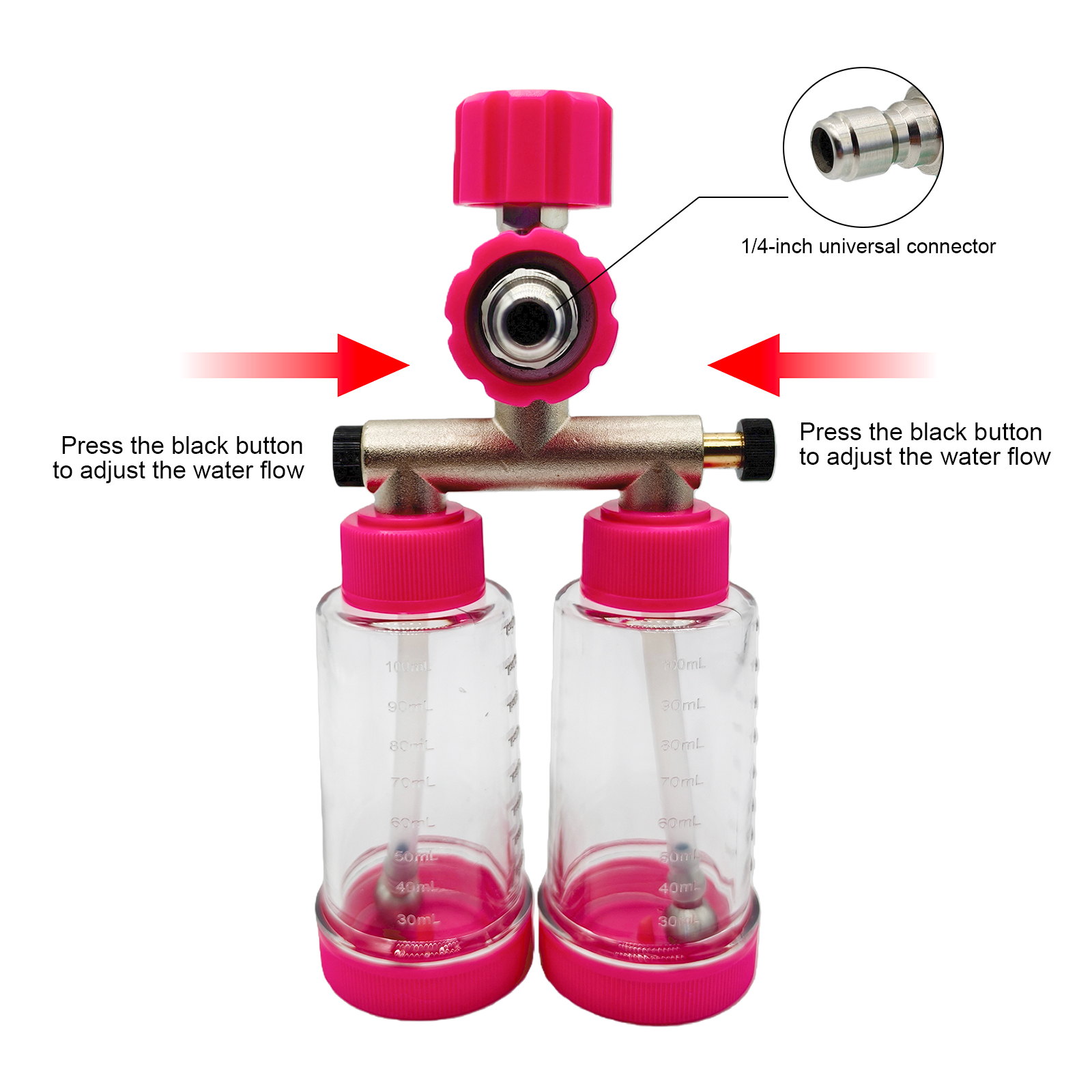 100ML Dual-Kettle Foam Sprayer - Pressure Washer Foam Gun บทวิจารณ์และราคา