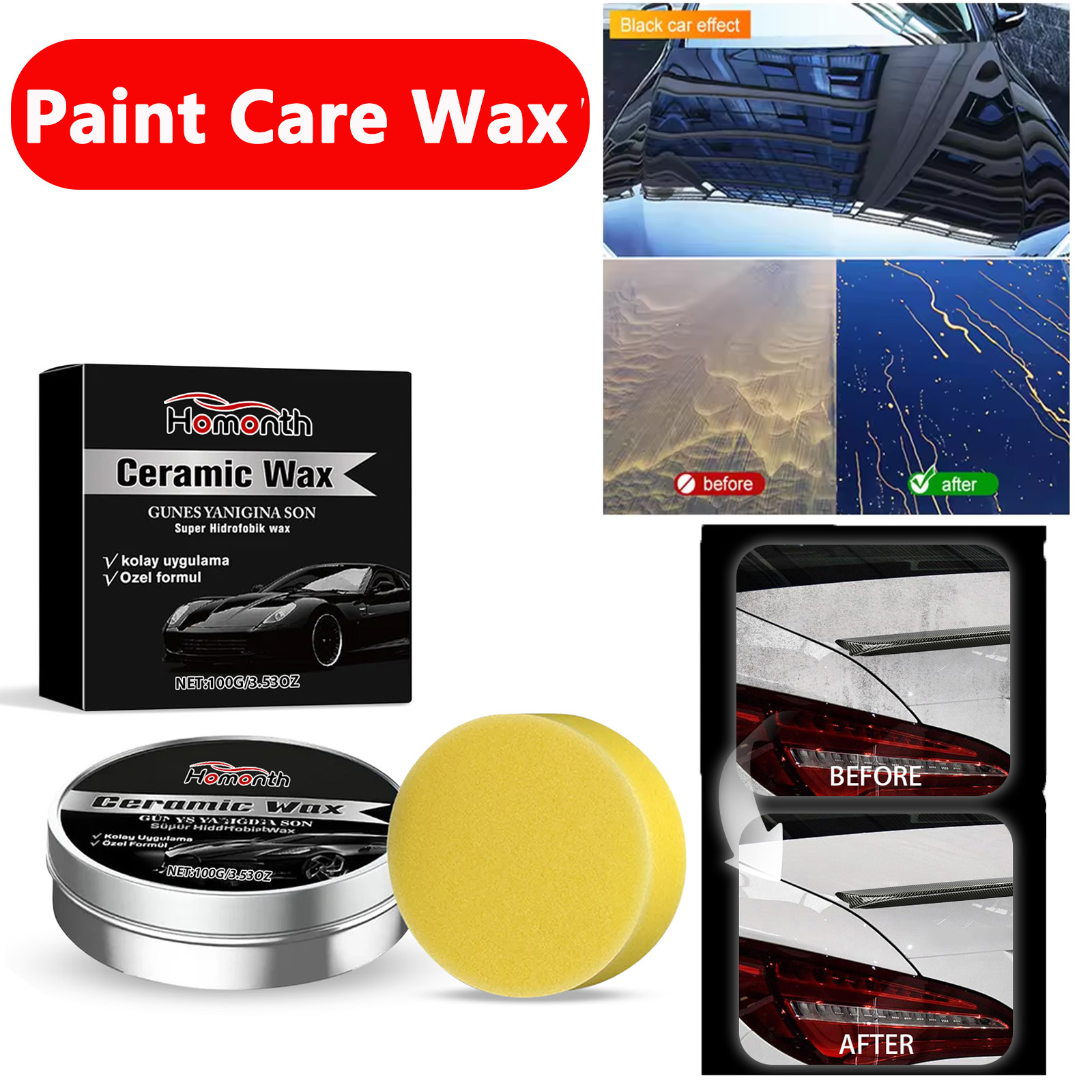 Car Coating Polishing Care Wax - Car Wax Ceramic Coating บทวิจารณ์และราคา