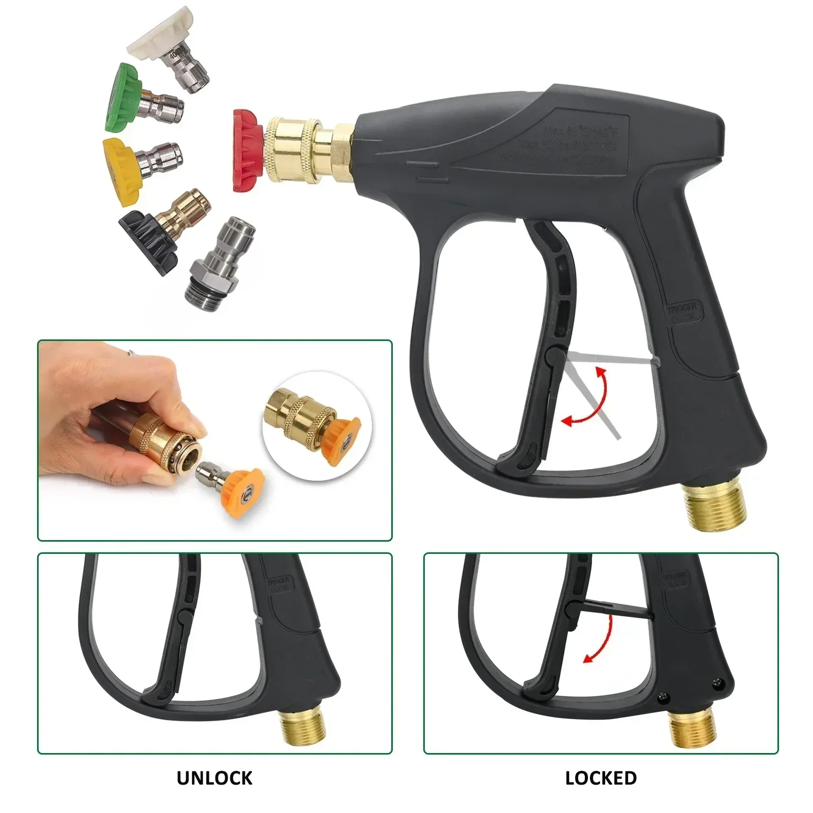 Pressure Washer Gun for Karche - Foam Cannon Car Wash บทวิจารณ์และราคา