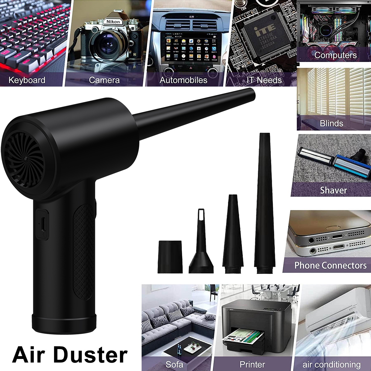 Compressed Air Duster for Comp - Dryer Car Blower บทวิจารณ์และราคา