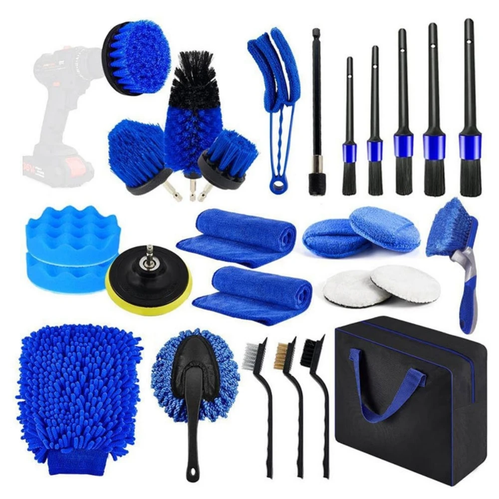 Car Wash Brush Set Detailing B - Dirt Brush Interior บทวิจารณ์และราคา