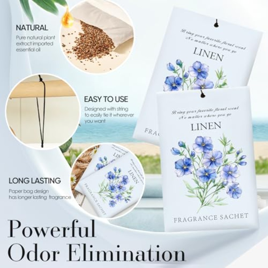 Scented Sachet Bags - 12 Pack  - Odor Eliminator Car บทวิจารณ์และราคา