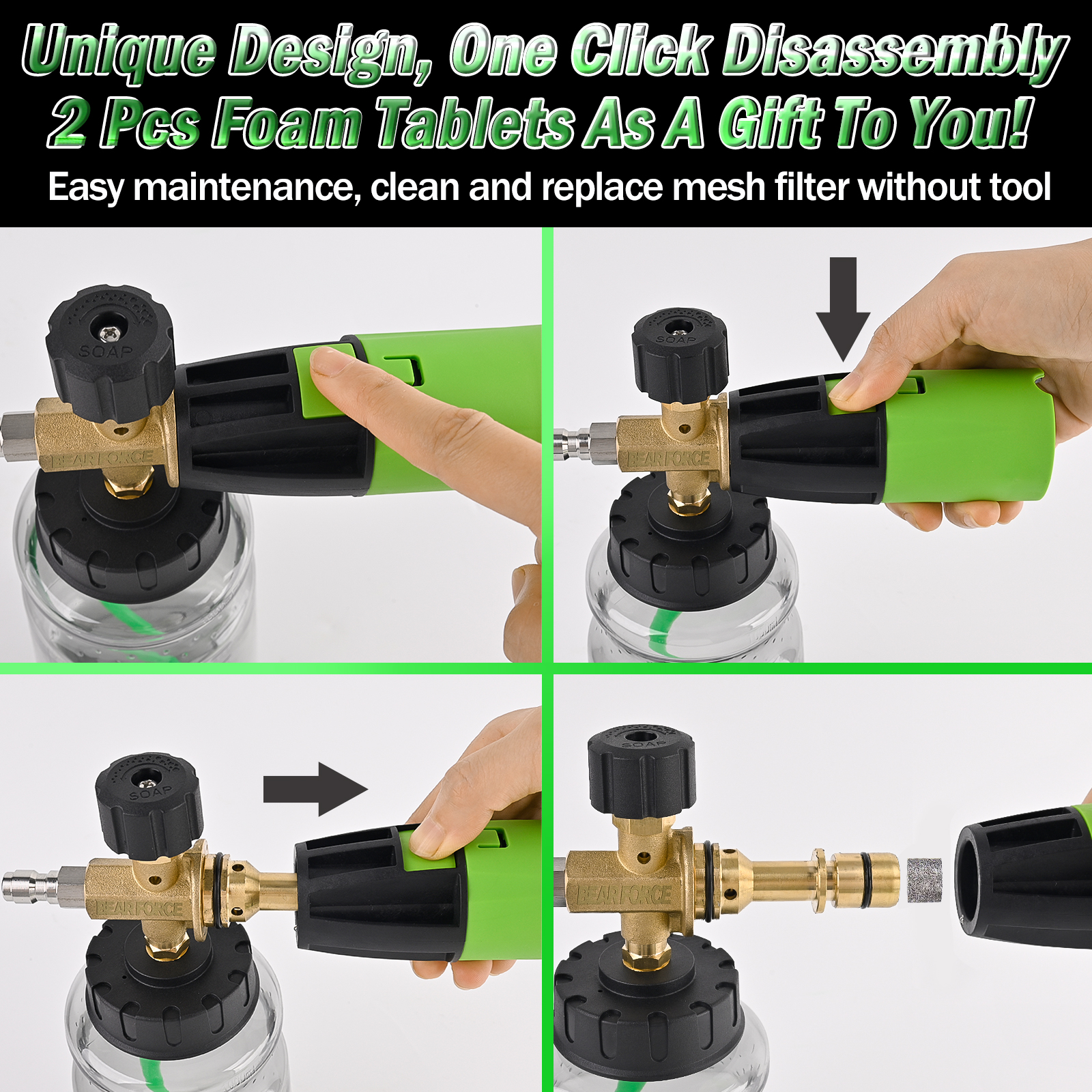 BEAR FORCE Pressure Washer Foa - Foam Cannon Car Wash บทวิจารณ์และราคา